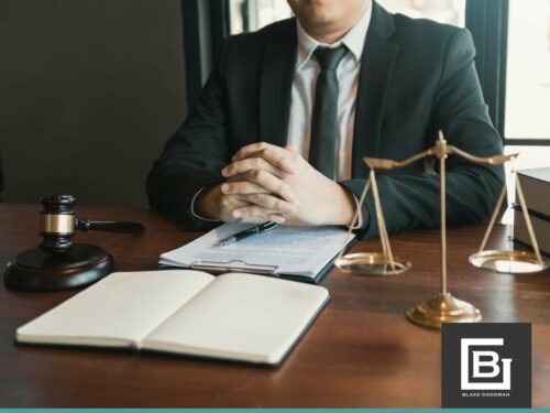 Automatic Stay legal protection symbolized by lawyer with scales of justice and gavel